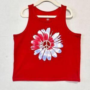 Way To Celebrate Patriotic Tank Top Girls Size L (10/12)